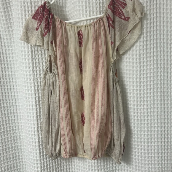 Free People Pukka Embroidered Peasant Top - Picture 10 of 10